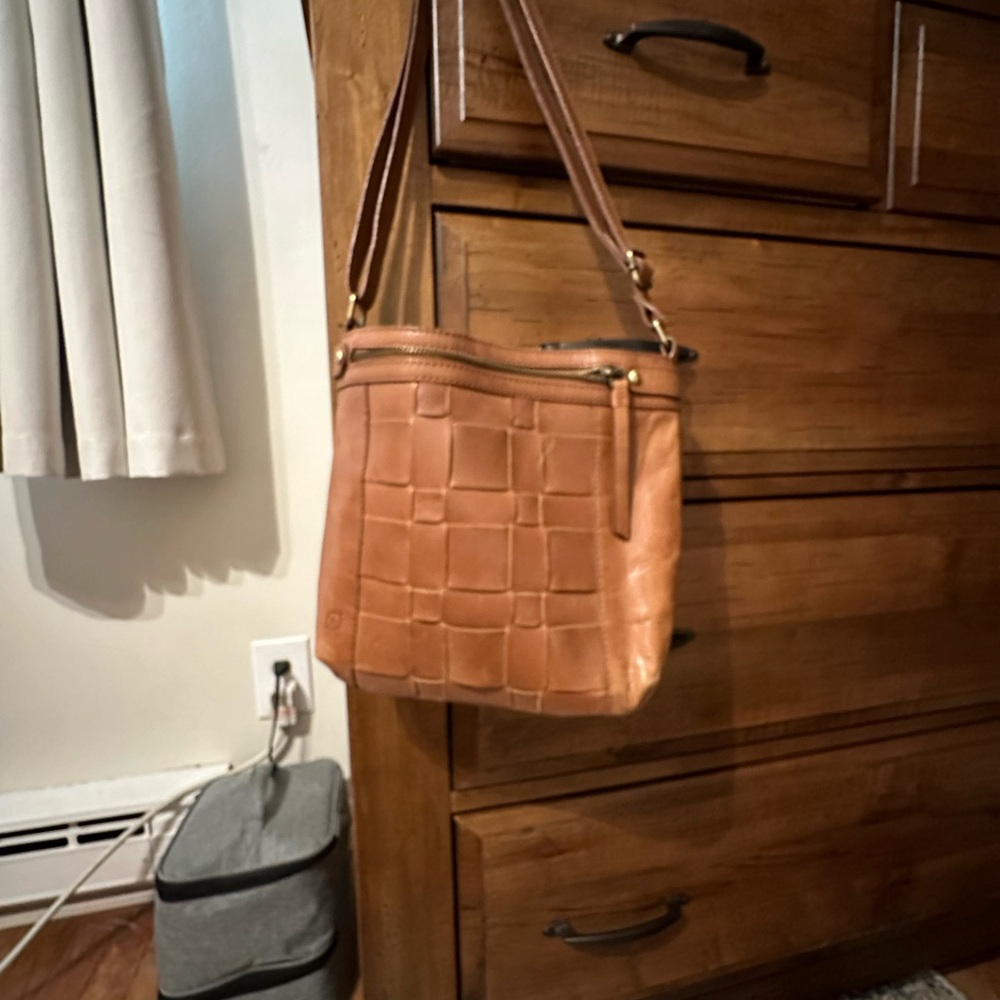 Born vegan leather bucket bag. In used but good condition.